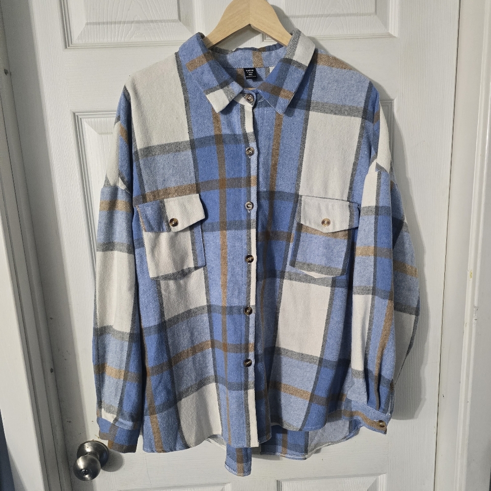 Women's Shein Shacket Shirt Sz 3XL